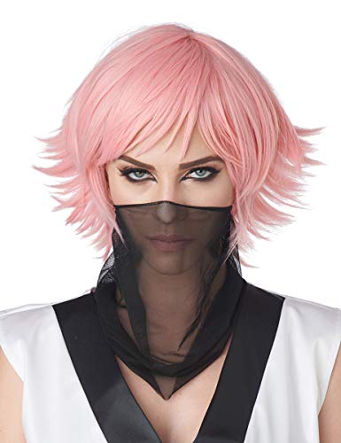 California Costumes Women's Pink Feathered Cosplay Wig Fancy Dress Accessory von California Costumes