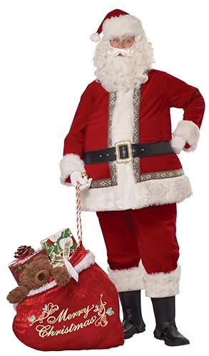 Deluxe Santa Claus Set Adult Costume | One Size Fits Most von California Costumes