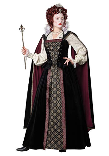Elizabethan Queen Fancy Dress Costume for Women Medium von California Costumes