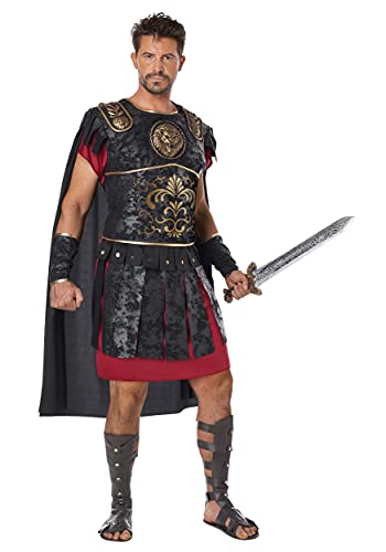 Herren Kostüm Römischer Krieger Erwachsenenkostüm, mehrfarbig, Brust 112/114 cm/XL von California Costumes