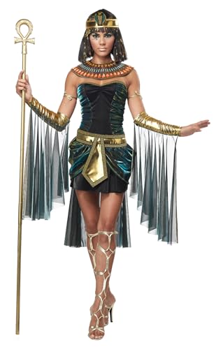 California Costumes Ägyptische Göttin Kostüm, Mehrfarbig/Meereswellen (Ocean Tides), M von California Costumes