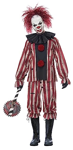 Plus Size Nightmare Clown Fancy Dress Costume for Men Standard von California Costumes