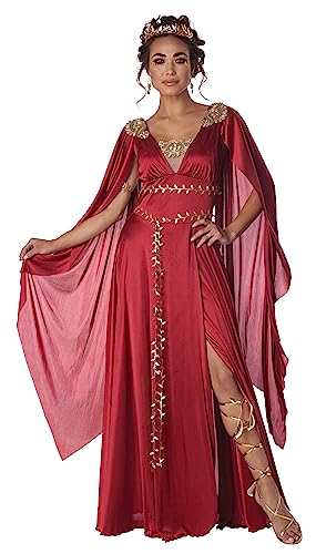 Römische Göttin für Damen, Größe M, Rot von California Costumes