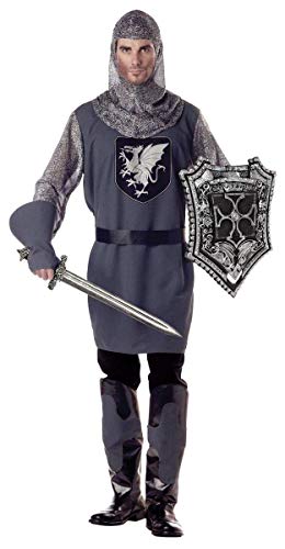 Valiant Mittelalterliches Ritterkostüm für Erwachsene, Größe XL 44-46 von California Costumes