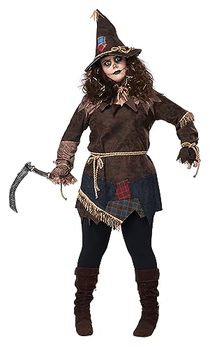 Women's Plus Size Creepy Scarecrow Fancy Dress Costume 3X von California Costumes