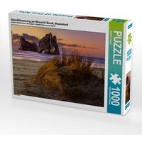 Abenddämmerung am Wharariki Beach, Neuseeland (Puzzle) von Calvendo Puzzle