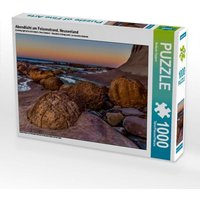 Abendlicht am Felsenstrand, Neuseeland (Puzzle) von Calvendo Puzzle