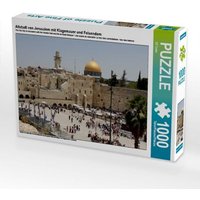 Altstadt von Jerusalem mit Klagemauer und Felsendom (Puzzle) von Calvendo Puzzle