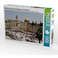 Altstadt von Jerusalem mit Klagemauer und Felsendom (Puzzle) von Calvendo Puzzle