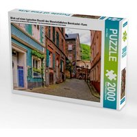 Blick auf einen typischen Baustil des Moselstädtchen Bernkastel- Kues (Puzzle) von Calvendo Puzzle