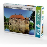 Burg Vischering in Lüdinghausen ursprünglich 1271 erbaut. Wiederaufbau Mitte des 16.Jahrhunderts 1000 Teile Puzzle quer von Calvendo Puzzle