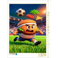 CALVENDO Puzzle 3D Fussballmotiv USA Burger Figur 1000 Teile Lege-Größe 64x48cm Foto-Puzzle für glückliche Stunden von Calvendo Puzzle