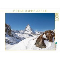 CALVENDO Puzzle Alpenpanorama mit Matterhorn 1000 Teile Lege-Größe 64x48cm Foto-Puzzle für glückliche Stunden von Calvendo Puzzle