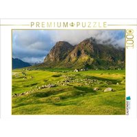 CALVENDO Puzzle Am Strand von Uttakleiv, Lofoten 1000 Teile Lege-Größe 64x48cm Foto-Puzzle für glückliche Stunden von Calvendo Puzzle