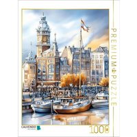 CALVENDO Puzzle Amsterdam - Stadt der Grachten und Giebel 1000 Teile Lege-Größe 64x48cm Foto-Puzzle für glückliche Stunden CALVENDO Puzzle Amsterdam - Stadt der Grachten und Giebel 1000 Teile Lege-Größe 64x48cm Foto-Puzzle für glückliche Stunden von Calvendo Puzzle
