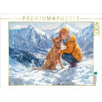 CALVENDO Puzzle Anime-Mädchen auf einer Winterwanderung in den Bergen mit Hund. 1000 Teile Lege-Größe 64x48cm Foto-Puzzle für glückliche Stunden CALVENDO Puzzle Anime-Mädchen auf einer Winterwanderung in den Bergen mit Hund. 1000 Teile Lege-Größe 64x48cm Foto-Puzzle für glückliche Stunden von Calvendo Puzzle