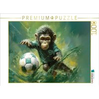 CALVENDO Puzzle Babyaffen im Fussballfieber 1000 Teile Lege-Größe 64x48cm Foto-Puzzle für glückliche Stunden CALVENDO Puzzle Babyaffen im Fussballfieber 1000 Teile Lege-Größe 64x48cm Foto-Puzzle für glückliche Stunden von Calvendo Puzzle