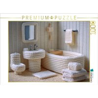CALVENDO Puzzle Badezimmer aus Wolle 1000 Teile Lege-Größe 64x48cm Foto-Puzzle für glückliche Stunden CALVENDO Puzzle Badezimmer aus Wolle 1000 Teile Lege-Größe 64x48cm Foto-Puzzle für glückliche Stunden von Calvendo Puzzle