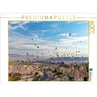 CALVENDO Puzzle Ballone über Uchisar 1000 Teile Lege-Größe 64x48cm Foto-Puzzle für glückliche Stunden von Calvendo Puzzle