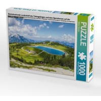 CALVENDO Puzzle Beeindruckende Landschaft des Totengebirges und dem Speichersee auf der Höss in Hinterstoder 1000 Teile Lege-Größe 64 x 48 cm Foto-Puz von CALVENDO Verlag GmbH