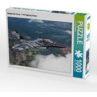 CALVENDO Puzzle Belgian Air Force - F-16 Fighting Falcon 1000 Teile Lege-Größe 64x48cm Foto-Puzzle für glückliche Stunden von Calvendo