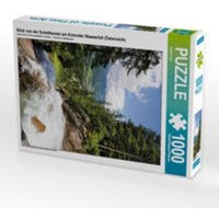 CALVENDO Puzzle Blick von der Schettkanzel am Krimmler Wasserfall (Österreich) 1000 Teile Lege-Größe 48 x 64 cm Foto-Puzzle Bild von Anja Frost von Calvendo