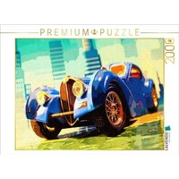 CALVENDO Puzzle Blick zurück in die 1930er Jahre: der Typ 57 Atlantic von Bugatti 2000 Teile Puzzle quer 2000 Teile Lege-Größe 90 × 67 cm Foto-Puzzle für glückliche Stunden von Calvendo Puzzle