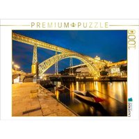 CALVENDO Puzzle Brücke Ponte Dom Luís I in Porto, Portugal 1000 Teile Lege-Größe 64x48cm Foto-Puzzle für glückliche Stunden von Calvendo Puzzle