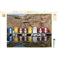 CALVENDO Puzzle Bunte Fischerhäuschen im schwedischen Smögen 500 Teile Lege-Größe 48 × 36 cm Foto-Puzzle für Erwachsene von Calvendo Puzzle