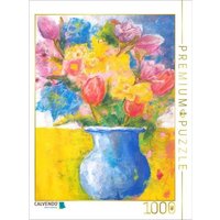 CALVENDO Puzzle Bunter Blumenstrauß mit Gouache und Pastellkreide 1000 Teile Lege-Größe 64x48cm Foto-Puzzle für glückliche Stunden von Calvendo Puzzle