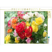 CALVENDO Puzzle Bunter Rosenstrauß 1000 Teile Lege-Größe 64x48cm Foto-Puzzle für glückliche Stunden CALVENDO Puzzle Bunter Rosenstrauß 1000 Teile Lege-Größe 64x48cm Foto-Puzzle für glückliche Stunden von Calvendo Puzzle