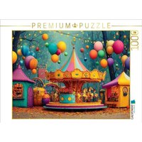 CALVENDO Puzzle Buntes Karussell mit Luftballons erinnert an Kindheitsträume 1000 Teile Lege-Größe 64x48cm Foto-Puzzle für glückliche Stunden von Calvendo Puzzle