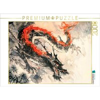 CALVENDO Puzzle Chinesischer Drache in schwarz rot im traditionellen China Ink Stil 2000 Teile Lege-Größe 90 × 67 cm Foto-Puzzle für glückliche Stunden CALVENDO Puzzle Chinesischer Drache in schwarz rot im traditionellen China Ink Stil 2000 Teile Lege-Größe 90 × 67 cm Foto-Puzzle für glückliche Stunden von Calvendo Puzzle