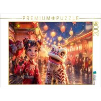 CALVENDO Puzzle Chinesisches Neujahr mit Drachen Laternen und 3D Mädchen Szene 2000 Teile Lege-Größe 90 × 67 cm Foto-Puzzle für glückliche Stunden CALVENDO Puzzle Chinesisches Neujahr mit Drachen Laternen und 3D Mädchen Szene 2000 Teile Lege-Größe 90 × 67 cm Foto-Puzzle für glückliche Stunden von Calvendo Puzzle