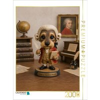 CALVENDO Puzzle Dackel als Wolfgang Amadeus Mozart 2000 Teile Lege-Größe 90 × 67 cm Foto-Puzzle für glückliche Stunden von Calvendo Puzzle