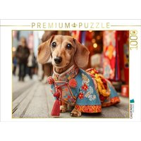 CALVENDO Puzzle Dackel in traditioneller Kleidung auf Tokios Straßen - Hundepuzzle mit Fernweh-Garantie 1000 Teile Lege-Größe 64x48cm Foto-Puzzle für glückliche Stunden CALVENDO Puzzle Dackel in traditioneller Kleidung auf Tokios Straßen - Hundepuzzle mit Fernweh-Garantie 1000 Teile Lege-Größe 64x48cm Foto-Puzzle für glückliche Stunden von Calvendo Puzzle