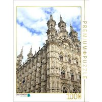 CALVENDO Puzzle Das historische Rathaus im belgischen LöwenE 1000 Teile Lege-Größe 64x48cm Foto-Puzzle für glückliche Stunden von Calvendo Puzzle
