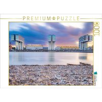 CALVENDO Puzzle Der Rheinauhafen kurz nach Sonnenuntergang 1000 Teile Lege-Größe 64x48cm Foto-Puzzle für glückliche Stunden von Calvendo Puzzle