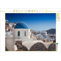 CALVENDO Puzzle Der blaue Dom von Oia, Santorini 1000 Teile Lege-Größe 64x48cm Foto-Puzzle für glückliche Stunden CALVENDO Puzzle Der blaue Dom von Oia, Santorini 1000 Teile Lege-Größe 64x48cm Foto-Puzzle für glückliche Stunden von Calvendo Puzzle
