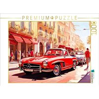 CALVENDO Puzzle Der klassische Mercedes-Benz 190SL gilt heutzutage als Wertanlage. 1000 Teile Lege-Größe 64x48cm Foto-Puzzle für glückliche Stunden von Calvendo Puzzle