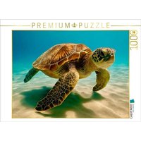CALVENDO Puzzle Die Wasserschildkröte 1000 Teile Lege-Größe 64x48cm Foto-Puzzle für glückliche Stunden von Calvendo Puzzle