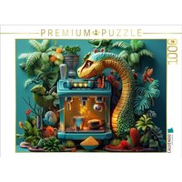 CALVENDO Puzzle Dino 1000 Teile Lege-Größe 64x48cm Foto-Puzzle für glückliche Stunden von Calvendo Puzzle
