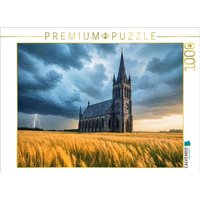 CALVENDO Puzzle Donner über der Ewigkeit - Die gotische Kirche 1000 Teile Lege-Größe 64x48cm Foto-Puzzle für glückliche Stunden CALVENDO Puzzle Donner über der Ewigkeit - Die gotische Kirche 1000 Teile Lege-Größe 64x48cm Foto-Puzzle für glückliche Stunden von Calvendo Puzzle