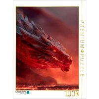 CALVENDO Puzzle Drachen - Der Zorn des Flammenfürsten 1000 Teile Lege-Größe 64 × 48 cm Foto-Puzzle für glückliche Stunden von Calvendo Puzzle