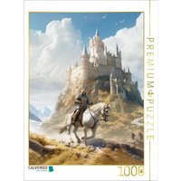 CALVENDO Puzzle Drachen und edle Ritter 1000 Teile Lege-Größe 64x48cm Foto-Puzzle für glückliche Stunden von Calvendo Puzzle