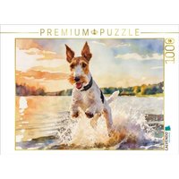 CALVENDO Puzzle Drahthaar-Foxterrier - sommerliches Vergnügen 1000 Teile Lege-Größe 64x48cm Foto-Puzzle für glückliche Stunden CALVENDO Puzzle Drahthaar-Foxterrier - sommerliches Vergnügen 1000 Teile Lege-Größe 64x48cm Foto-Puzzle für glückliche Stunden von CALVENDO Verlag GmbH