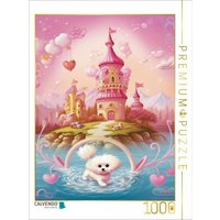 CALVENDO Puzzle Ein Hündchen läuft auf dem Wasser 1000 Teile Lege-Größe 64x48cm Foto-Puzzle für glückliche Stunden von CALVENDO Verlag GmbH