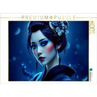 CALVENDO Puzzle Ein Motiv aus dem Kalender Dunkle Eleganz der Geishas 1000 Teile Lege-Größe 64x48cm Foto-Puzzle für glückliche Stunden von Calvendo Puzzle