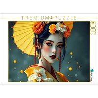 CALVENDO Puzzle Ein Motiv aus dem Kalender Dunkle Eleganz der Geishas 1000 Teile Lege-Größe 64x48cm Foto-Puzzle für glückliche Stunden von Calvendo Puzzle