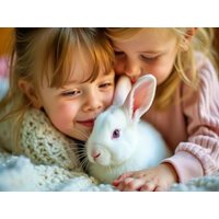 CALVENDO Puzzle Ein Motiv aus dem Kalender Kuschelige Kaninchen 1000 Teile Lege-Größe 64x48cm Foto-Puzzle für glückliche Stunden von Calvendo Puzzle